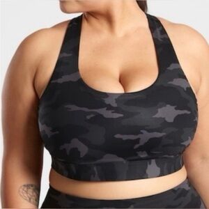 Athleta Camo Ultimate Printed Support Sports Bra Plus Size NWT
